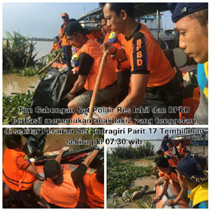 Enda Warga Tembilahan yang Hilang Saat Mandi Akhirnya Ditemukan